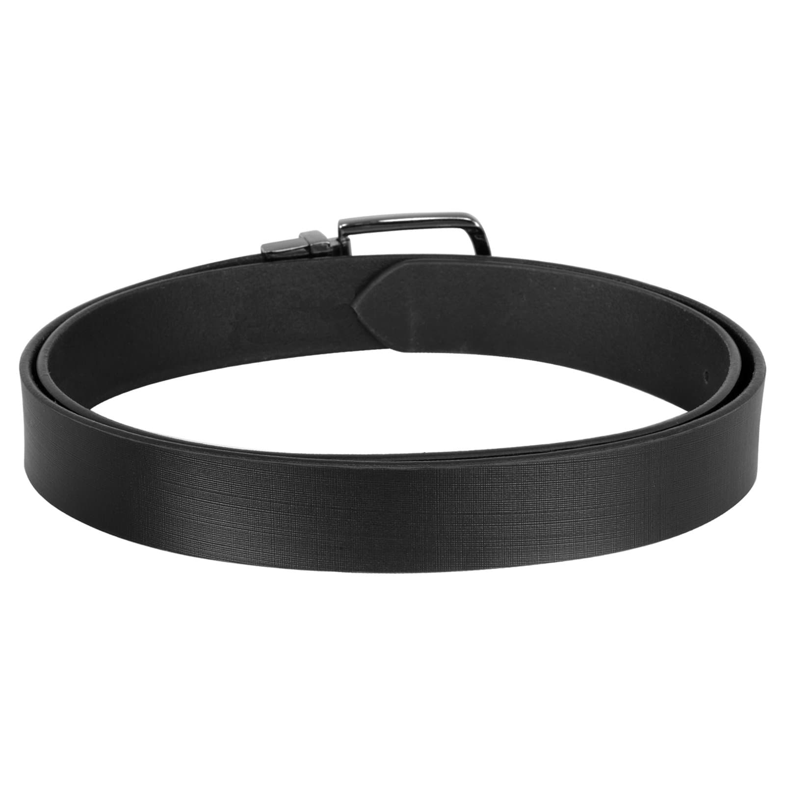 Walrus Men’s MK Series Genuine Leather Belt, Elegant Black Color, Clamp Closure, Durable 6-Month Warranty, Classic Office & Party Wear