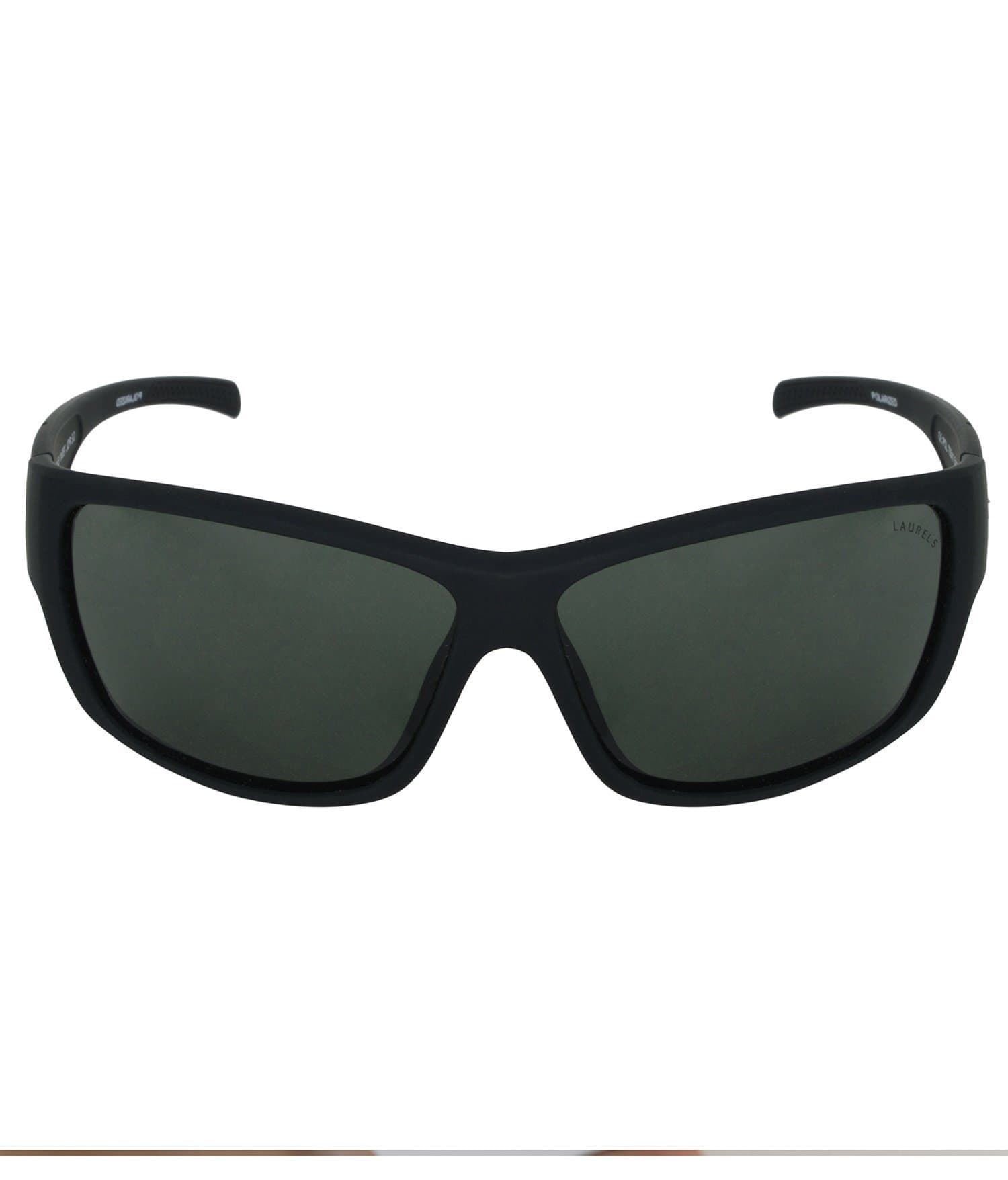Laurels Gable III Series Black Sports Shape Polarized Sunglass For Men