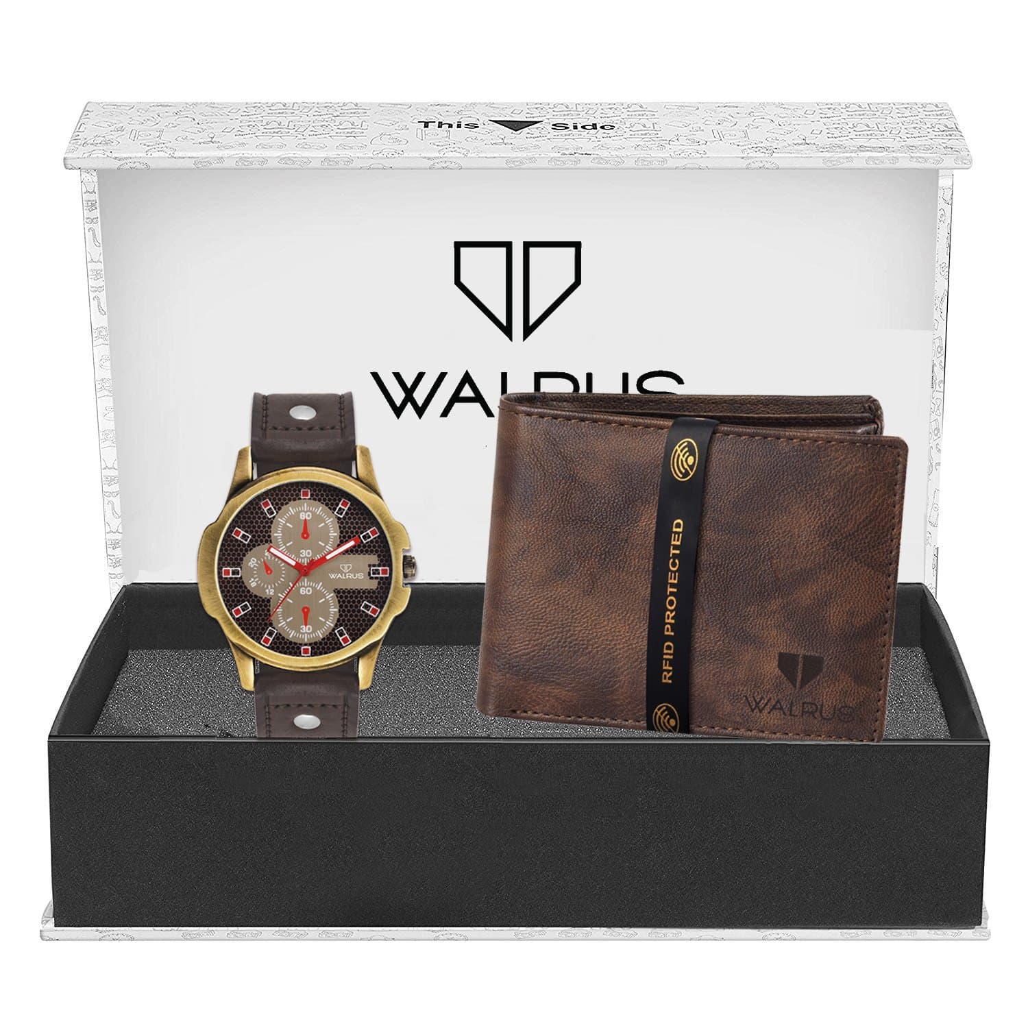 Walrus Watch & Rfid Protected Wallet For Men