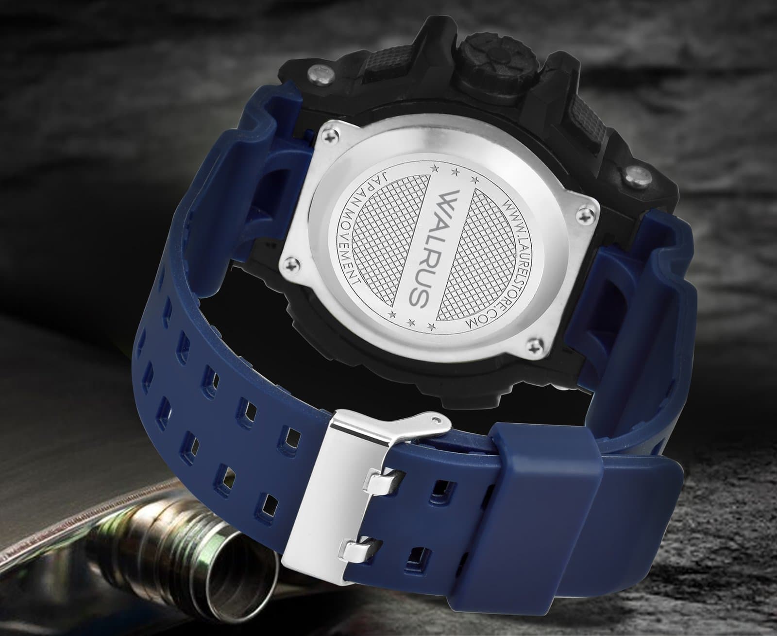 Walrus Black Analog Digital Wrist Watch For Men