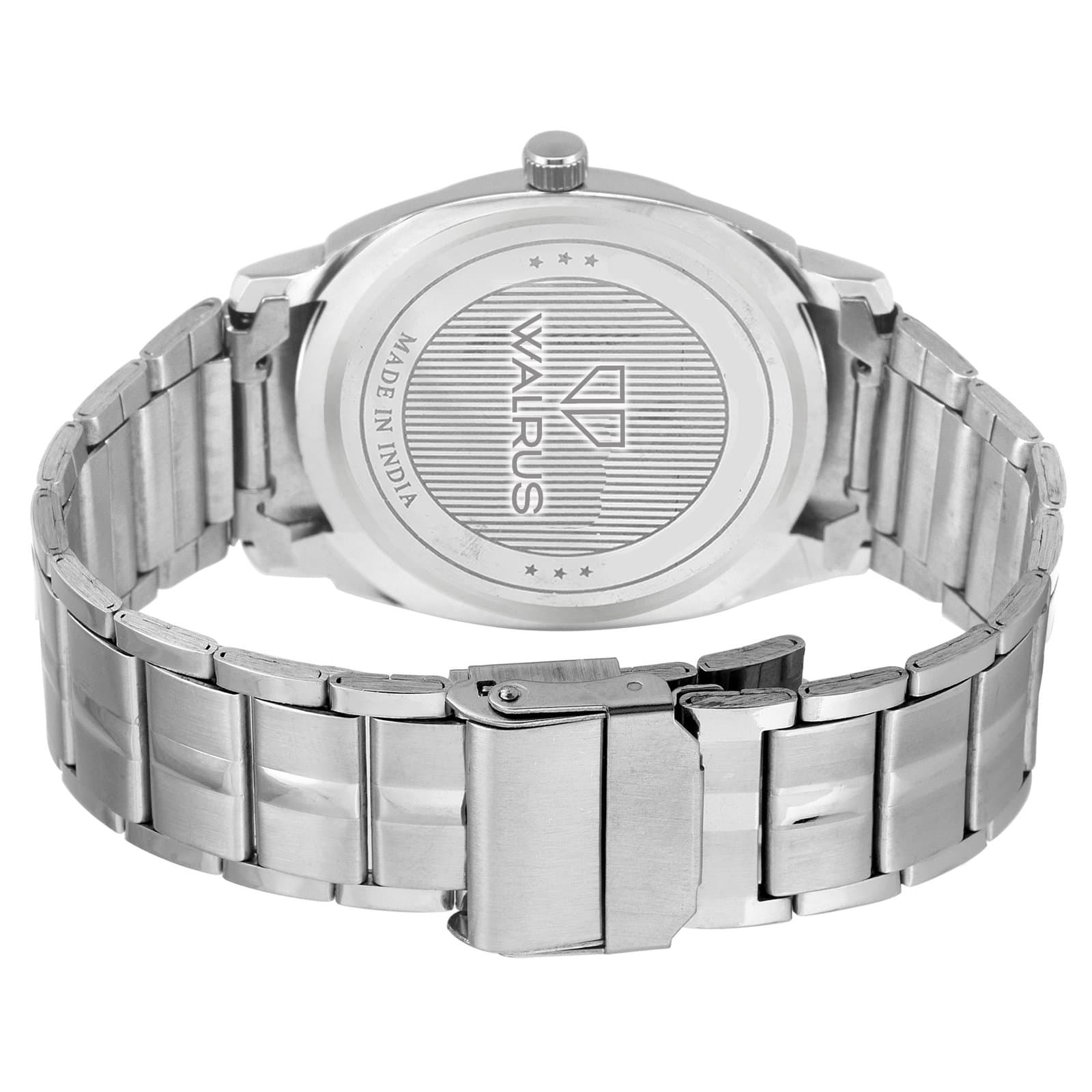 Walrus Polo VIII Series White Dial Metallic Wristwatch