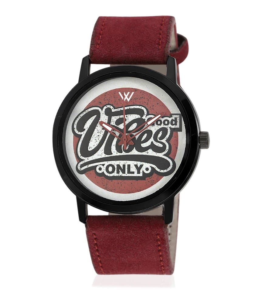 Walrus Multicolor Dial Analog Leather Strap Wrist Watch For Men