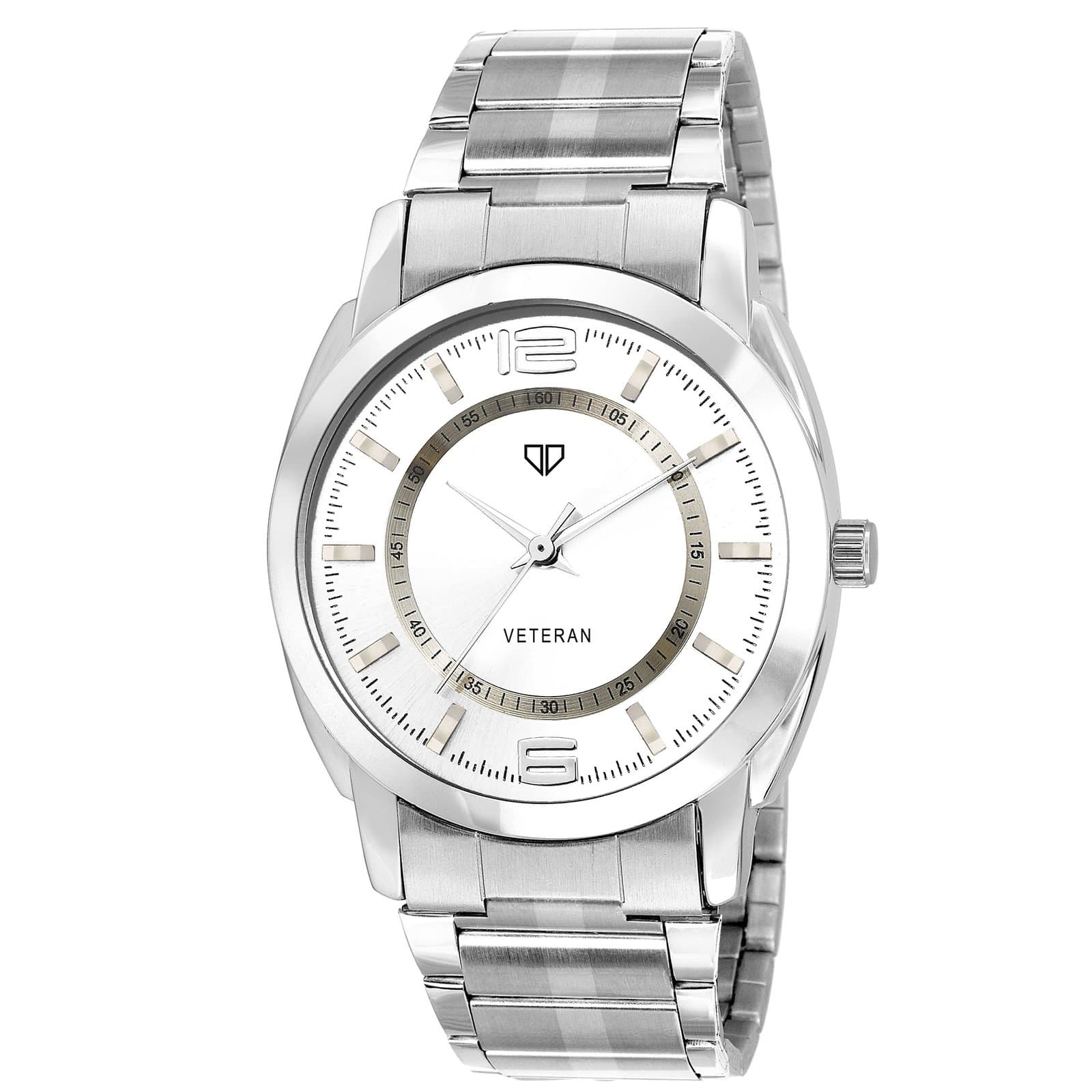 Walrus Polo VIII Series White Dial Metallic Wristwatch