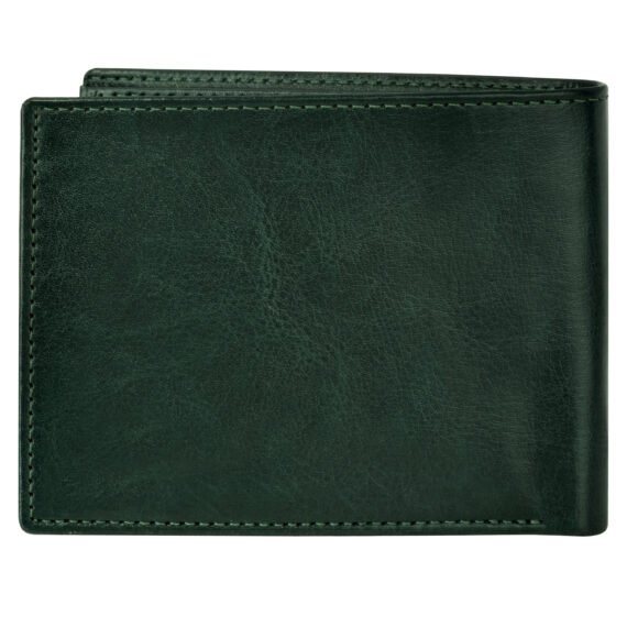 Walrus Green Color Nature Friendly Vegan Leather Bi Fold Bi Fold Men Wallet