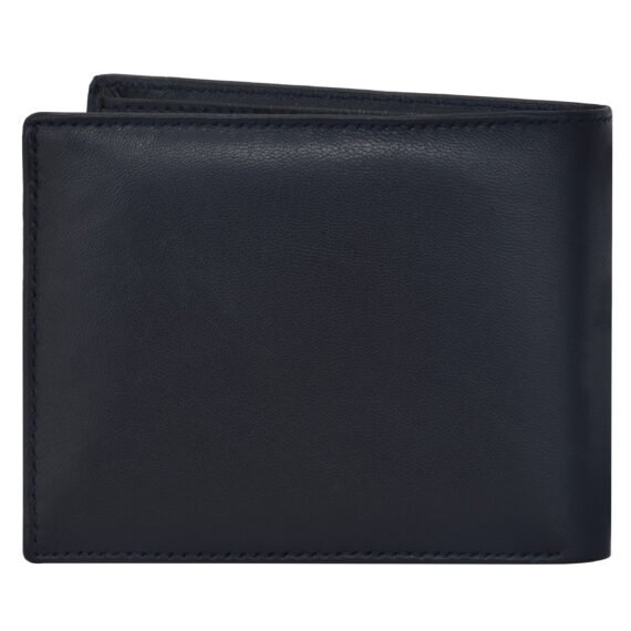 Walrus Blue Color Premium Genuine Leather Bi Fold Bi Fold Men Wallet