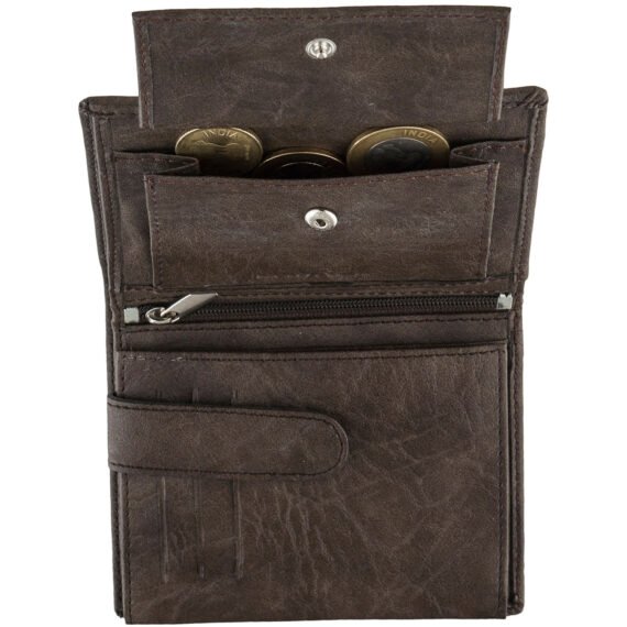 Walrus Max Green Nature Friendly Vegan Leather Book Style Bi Fold Men Wallet