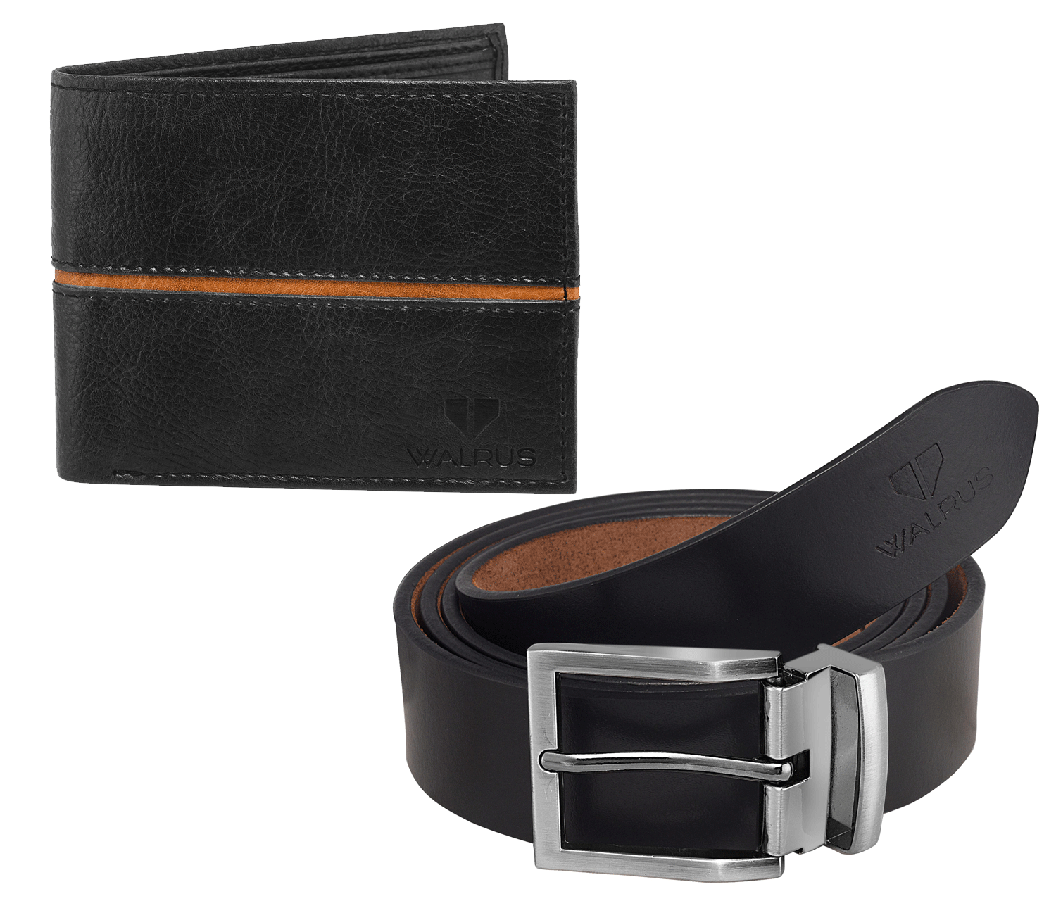 Trendy Combo: SAMTROH Mens Leather Wallet & Belt
