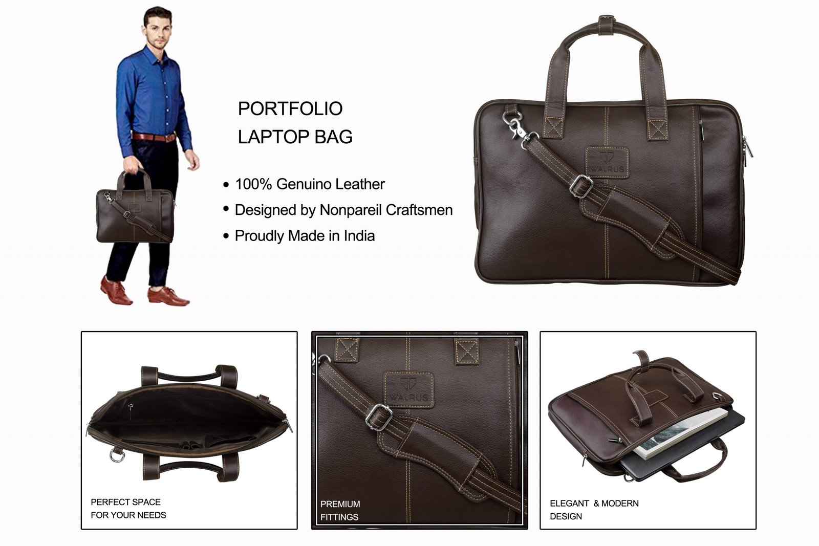 CEO Executive Office Bag // Brown – Kordovan