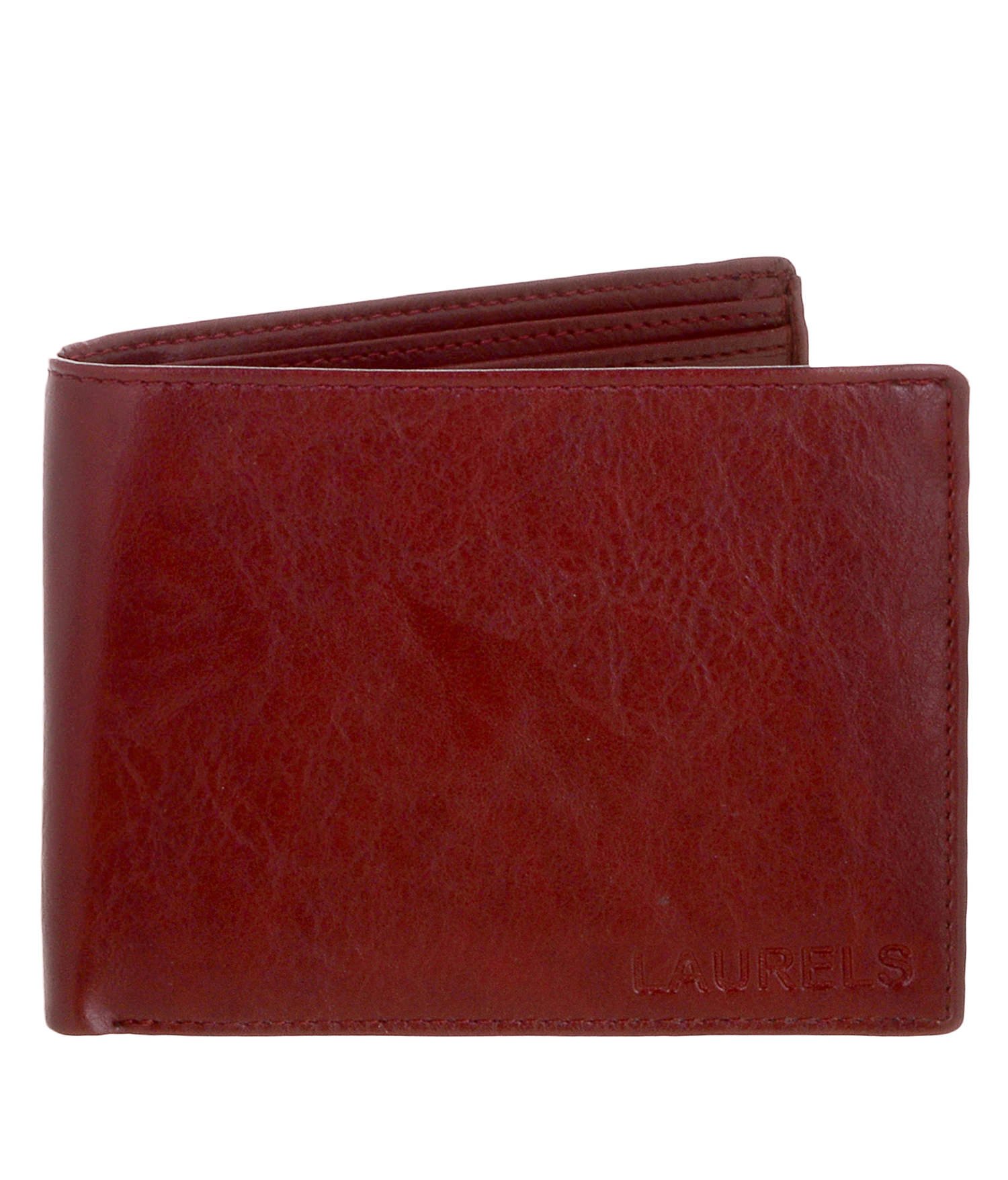 Neo Leather Two Fold Wallet with zip pocket - Black / Red – Mai Soli