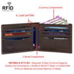 Walrus Elite II Brown Premium Genuine Leather Bi Fold Men Wallet
