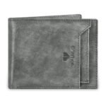 Walrus Duke VII Grey Nature Friendly Vegan Leather Bi Fold Men Wallet With Removable Card Holder