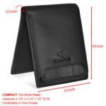 Walrus Duke VI Black Nature Friendly Vegan Leather Bi Fold Men Wallet