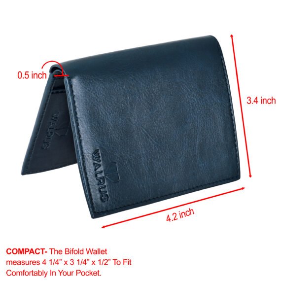 Walrus Color Blue Nature Friendly Vegan Leather Card Holder