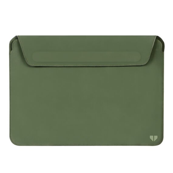 Walrus Colors Green Vegan Leather Laptop Sleeve For Macbook/Ipad/Sleek Laptop