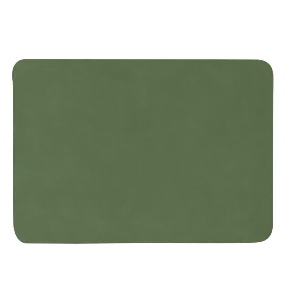 Walrus Colors Green Vegan Leather Laptop Sleeve For Macbook/Ipad/Sleek Laptop