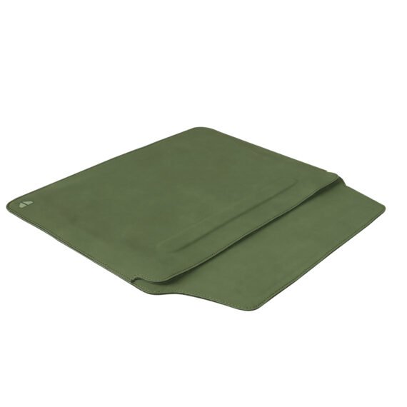 Walrus Colors Green Vegan Leather Laptop Sleeve For Macbook/Ipad/Sleek Laptop