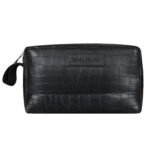 Walrus Black Vegan Leather Unisex Kit Pouch