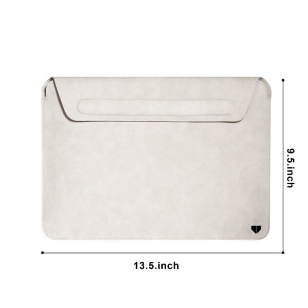 Walrus Colors Beige Vegan Leather Laptop Sleeve For Macbook/Ipad/Sleek Laptop