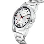 Walrus Adam Series Dull Finish Silver Dial Men Metallic Wristwatch