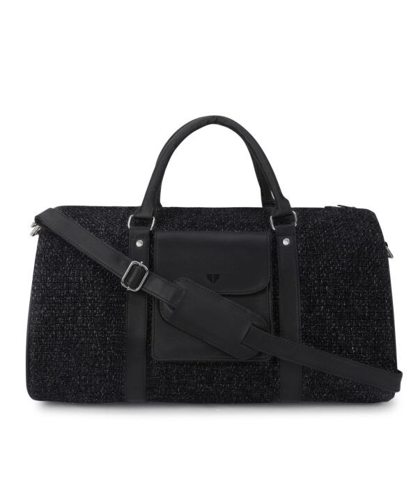 Walrus Fusion Series Black Knitted Fabric Unisex Luggage Bag