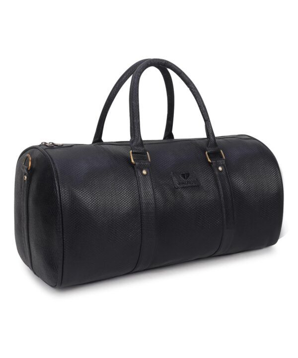 Walrus Animal II Series Black Vegan Leather Unisex Luggage Bag