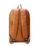 Walrus Veteran II Series Tan Vegan Leather Backpack with Top Handle Professional and Casual Use and Suitable for 15-Inch Laptop, Unisex