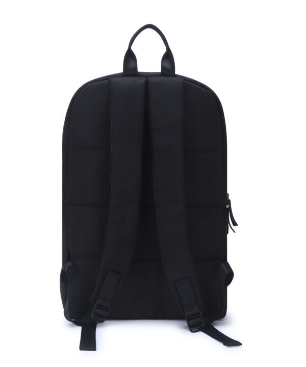 Walrus Veteran III Series Black Vegan Leather Backpack with Top Handle Professional and Casual Use and Suitable for 15-Inch Laptop, Unisex