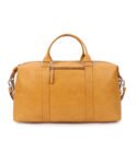 Walrus Colors Series Vegan Leather Duffel Bag | Stylish Carry-On - Spacious Travel Bag | Mustard Yellow- Ideal for Travel, Gym, Weekend Trips- 18 Inches