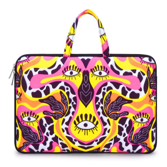 Walrus ART Series Multicolor Printed Bonded Canvas Fabric Laptop Messenger Bag | 15-Inch Capacity, Synthetic Fabric, Stylish Design, Perfect for Professional & Casual Laptop Office Bag for Men & Women.