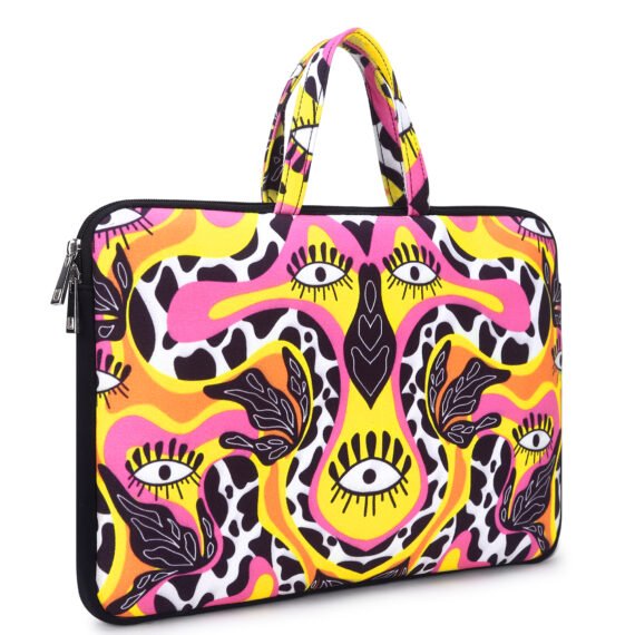 Walrus ART Series Multicolor Printed Bonded Canvas Fabric Laptop Messenger Bag | 15-Inch Capacity, Synthetic Fabric, Stylish Design, Perfect for Professional & Casual Laptop Office Bag for Men & Women.