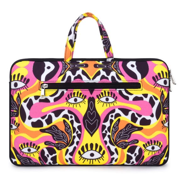 Walrus ART Series Multicolor Printed Bonded Canvas Fabric Laptop Messenger Bag | 15-Inch Capacity, Synthetic Fabric, Stylish Design, Perfect for Professional & Casual Laptop Office Bag for Men & Women.