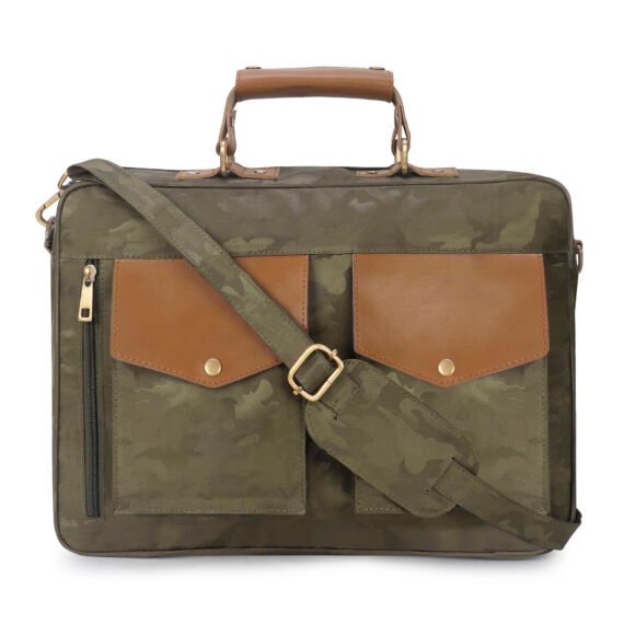 Walrus Easygo III Series Green Matte Fabric 14 Inch Laptop Messenger Bag