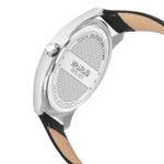 Walrus Men’s Analog Watch - Silver Dial 38.5mm, Black Vegan Leather Strap 22mm, Stylish & Modern Style | Old Money Style Watch | Perfect for Formal and Casual Wear- Perfect for Gift