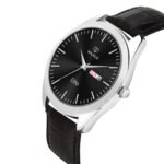 Walrus Men’s Analog Watch - Black Dial 38.5mm, Black Vegan Leather Strap 22mm, Stylish & Modern Style | Old Money Style Watch | Perfect for Formal and Casual Wear- Perfect for Gift
