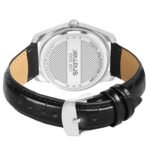 Walrus Men’s Analog Watch - Silver Dial 35.5mm, Black Vegan Leather Strap 2mm, Stylish & Durable Modern Style | Old Money Style Watch | Perfect for Formal and Casual Wear- Perfect for Gift