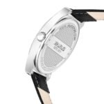 Walrus Men’s Analog Watch - Silver Dial 35.5mm, Black Vegan Leather Strap 2mm, Stylish & Durable Modern Style | Old Money Style Watch | Perfect for Formal and Casual Wear- Perfect for Gift