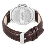 Walrus Men’s Analog Watch - Blue Dial 38.5mm, Brown Vegan Leather Strap 22mm, Stylish & Modern Style | Old Money Style Watch | Perfect for Formal and Casual Wear- Perfect for Gift