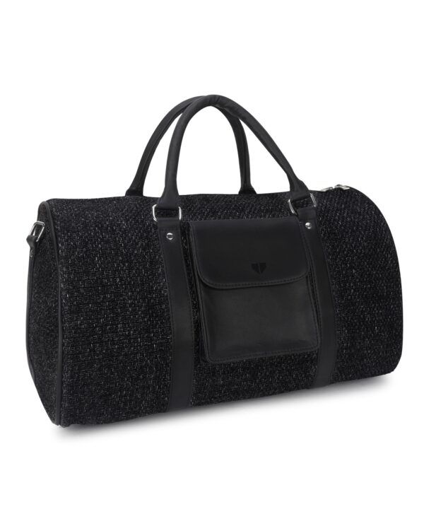 Walrus Fusion Series Black Knitted Fabric Unisex Luggage Bag