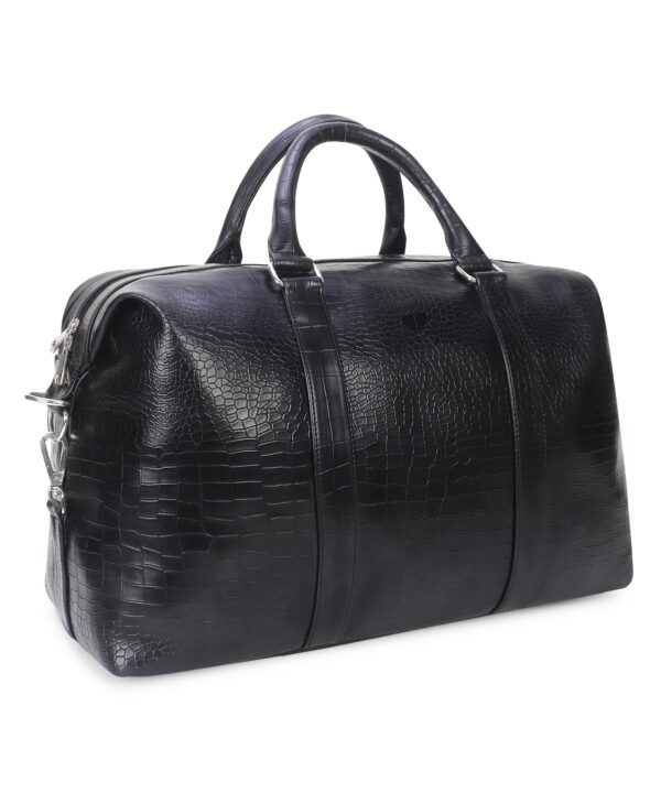 Walrus Animal III Series Black Vegan Leather Unisex Luggage Bag