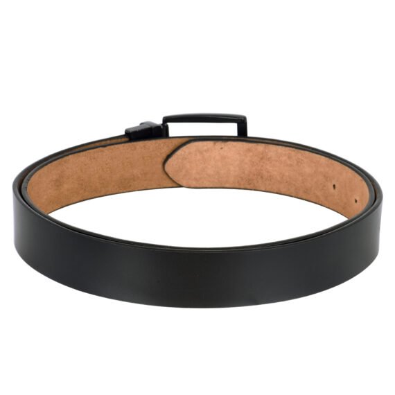 Walrus Black Leather Belt for Men, MJ Series, Smart Clamp Closure, Natural Leather, 42” Long and 30mm Width, 6 Months Warranty