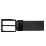 Walrus Black Leather Belt for Men, MJ Series, Smart Clamp Closure, Natural Leather, 42” Long and 30mm Width, 6 Months Warranty