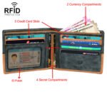 Walrus Combo Set Of Analogue Silver dial Watch With Tan Vegan Leather strap And Black & Tan Vegan Leather Wallet For Men