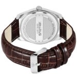 Walrus Combo Set Of Analogue Brown dial Watch With Vegan Leather strap And Brown Vegan Leather Wallet For Men