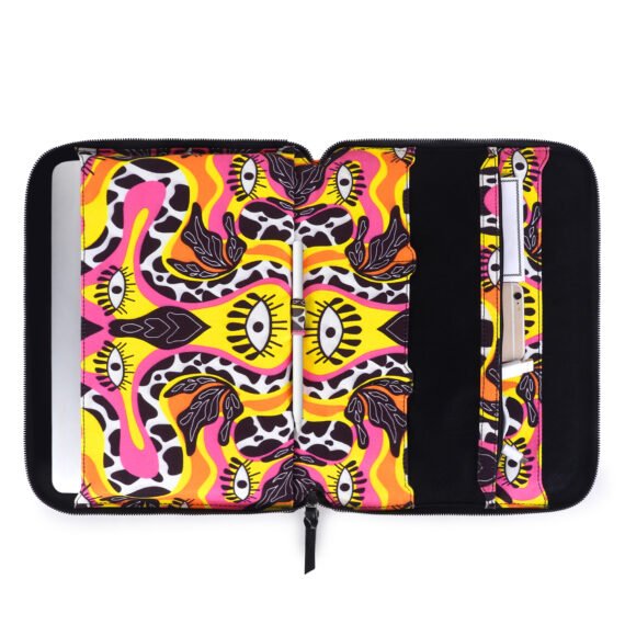 Walrus Bonded Canvas Fabric Art Series Multicolour Office folder Multifunctional 24 File Sleeve for Home, Office, and School Use: Holds A4 Professional Files and Folders, Certificates, and Legal-Size Documents