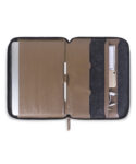 Walrus Vegan Leather Duke Series Grey Office folder for Multifunctional 24 File Sleeve for Home, Office, and School Use: Holds A4 Professional Files and Folders, Certificates, and Legal-Size Documents