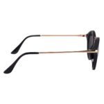 Walrus Jackson Series Golden Oval Sunglasses for Men & Women | UV Protection, Clear Lenses, Vintage Fashionable Look | Perfect for Selfies