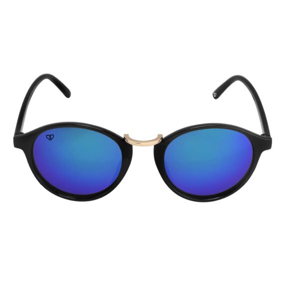 Walrus James Series Oval Sunglasses for Men & Women | UV Protection, Clear Lenses, Vintage Fashionable Look | Perfect for Selfies