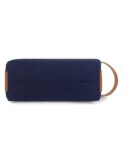 Walrus Canvas Fabric Toiletry Bag Unisex, Travel Pouch for Toiletries Shaving Kit & Cosmetics, Water Resistance for Travel Accessories, Organizer Travel Pouch for MakeUp, Blue & Brown