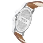 Walrus Blue Dial 38.5mm Men’s Watch, Tan Vegan Leather Strap 22mm, Stylish & Modern Style | Old Money Style Watch | Perfect for Formal and Casual Wear- Perfect for Gift