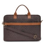 Walurs Easygo VI Series Laptop Bag, Zipper Closure, Laptop Padded Compartment, Detachable Strap, Office & Travel Use, 15.6 Inch Size,Brown & Tan